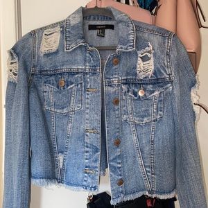 Ripped Jean Jacket
